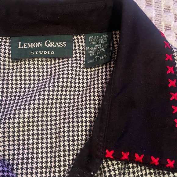 NWT Vintage Lemon Grass Studio Holiday Button Up Shirt with Snowman Design - Picture 4 of 13